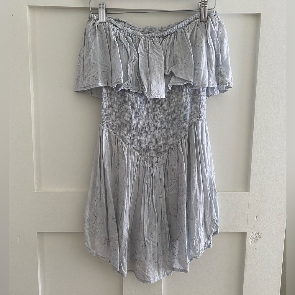 Blue Life Strapless Flowy Romper